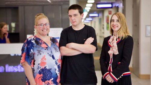 Cian Moore, Kerry Moore & Prof Stephanie Watson (C) Genepool Productions 2018
