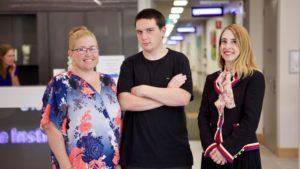 Cian Moore, Kerry Moore & Prof Stephanie Watson (C) Genepool Productions 2018